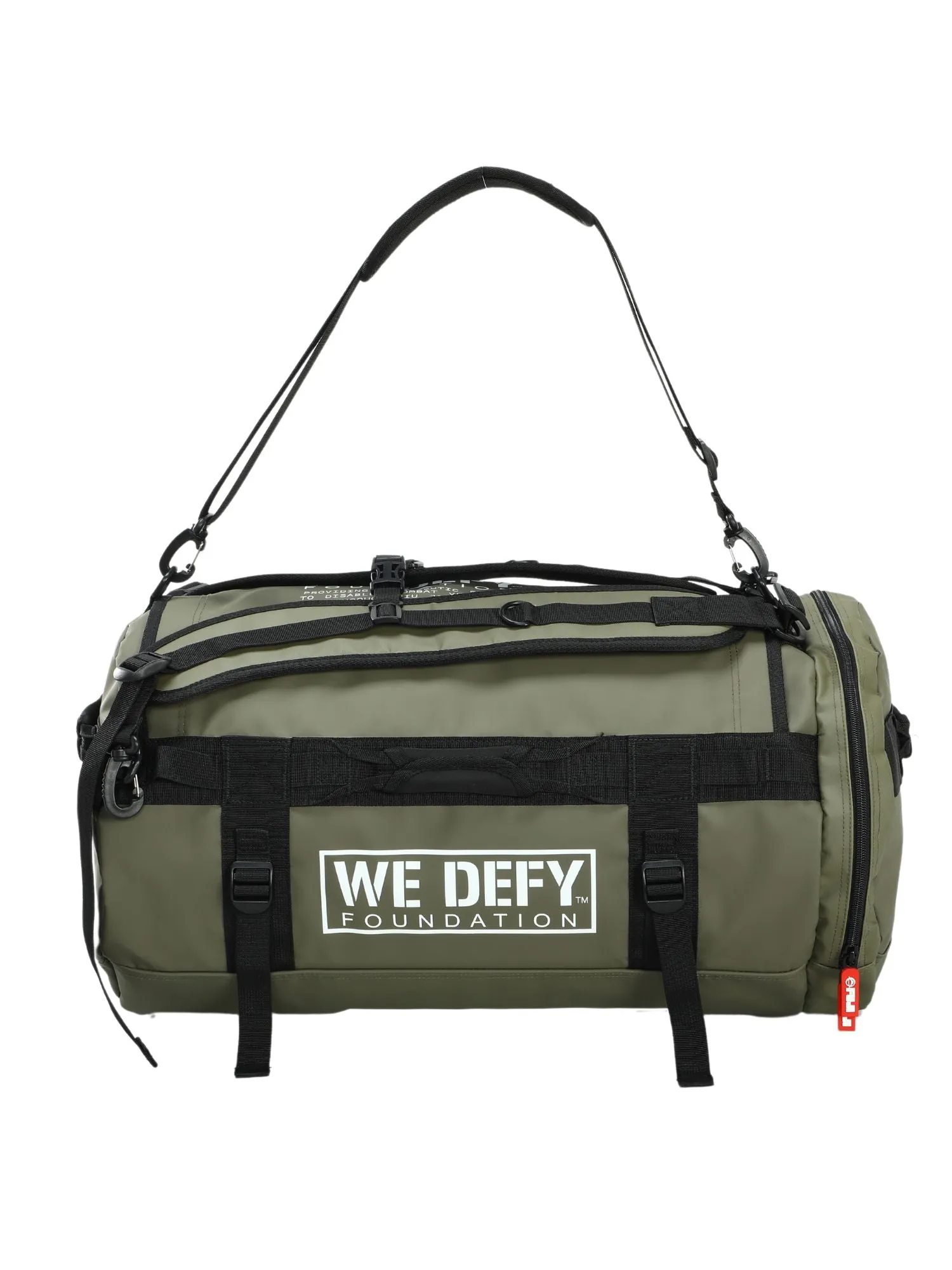 We Defy Comp Duffle Bag Military Green