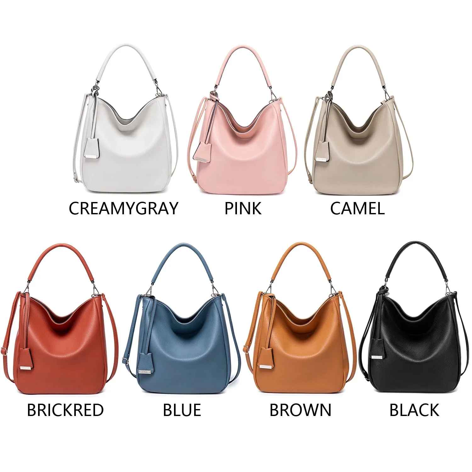 Women's Soft Eco Leather Tote Top-Handle Bag